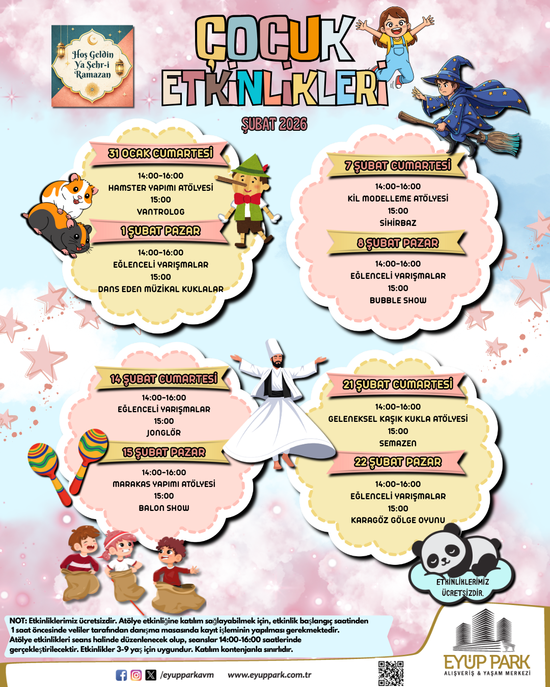 ŞUBAT AYI ÇOCUK ETKİNLİKLERİ